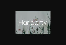 Handorty Font Poster 1