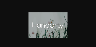 Handorty Font Poster 1