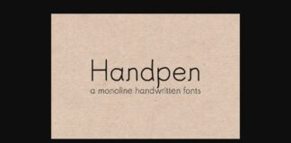 Handpen Font Poster 1