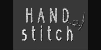 Handstitch Font Poster 1