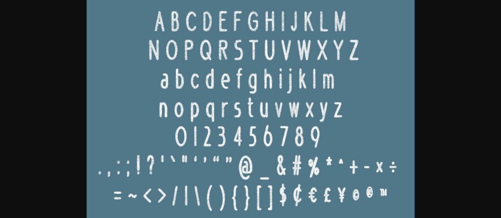 Handstitch Font Poster 7