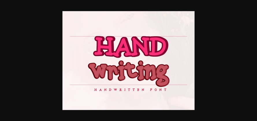 Handwriting Font Poster 3