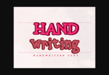 Handwriting Font Poster 1