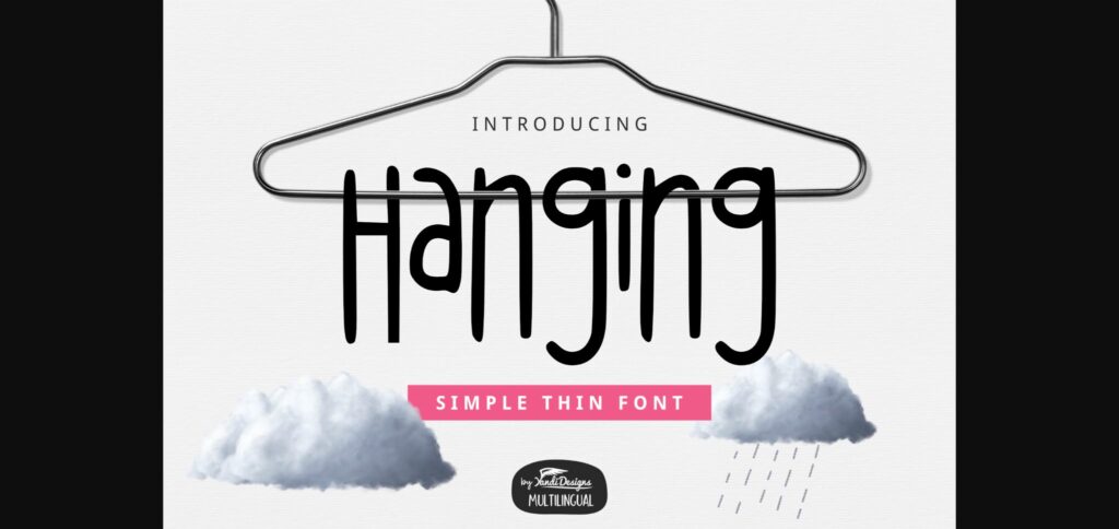 Hanging Font Poster 3