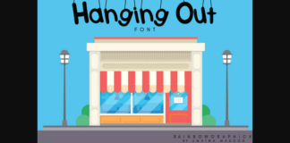 Hanging out Font Poster 1