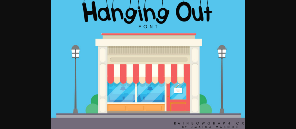 Hanging out Font Poster 1