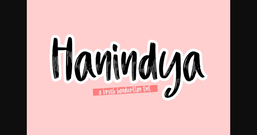 Hanindya Font Poster 3