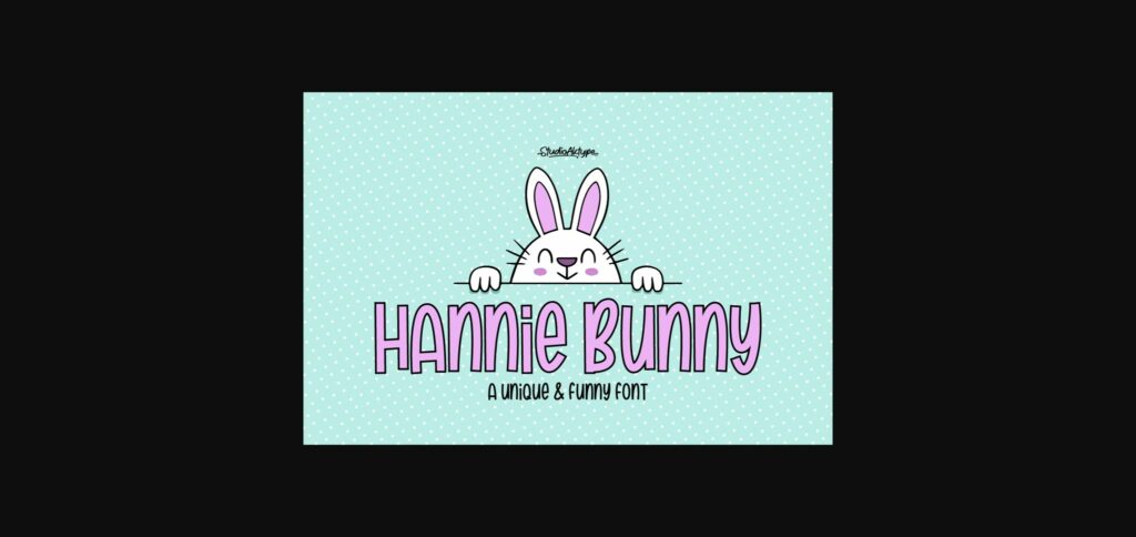 Hannie Bunny Font Poster 3