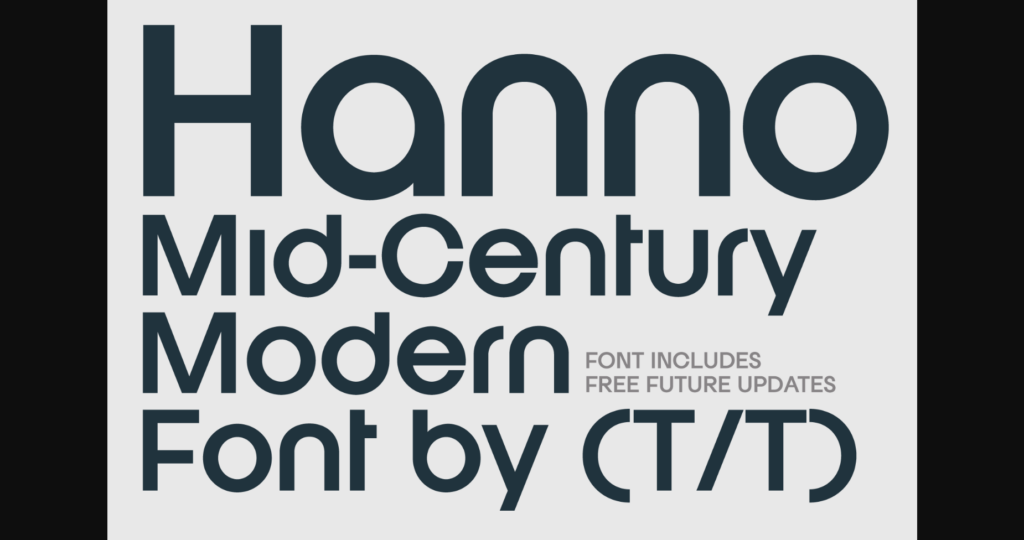 Hanno Font Poster 3