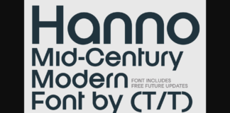 Hanno Font Poster 1