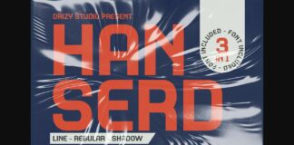 Hanserd Font Poster 1