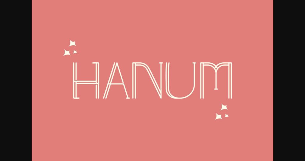 Hanum Font Poster 4