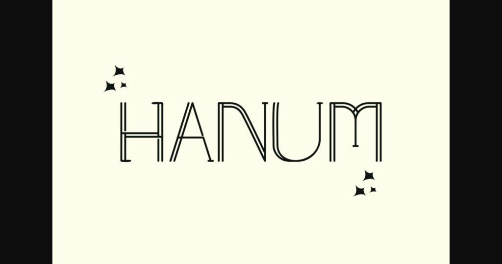 Hanum Font Poster 5