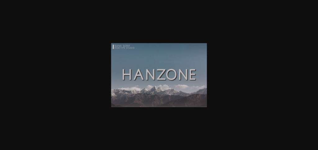 Hanzone Font Poster 3