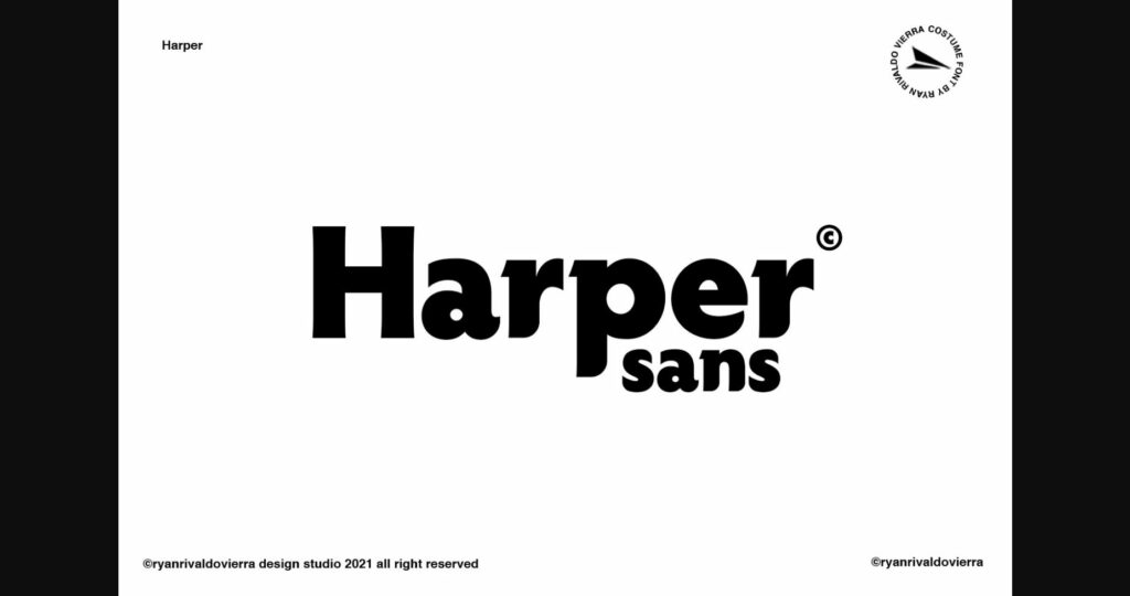 Haper Font Poster 3