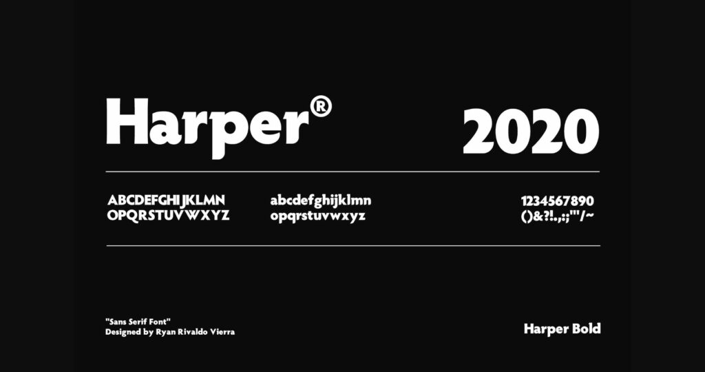 Haper Font Poster 5