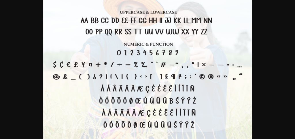 Happines Farmwork Font Poster 9