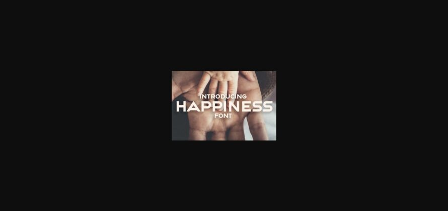 Happiness Font Poster 3