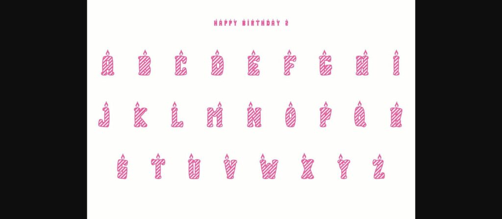 Happy Birthday Font Poster 6