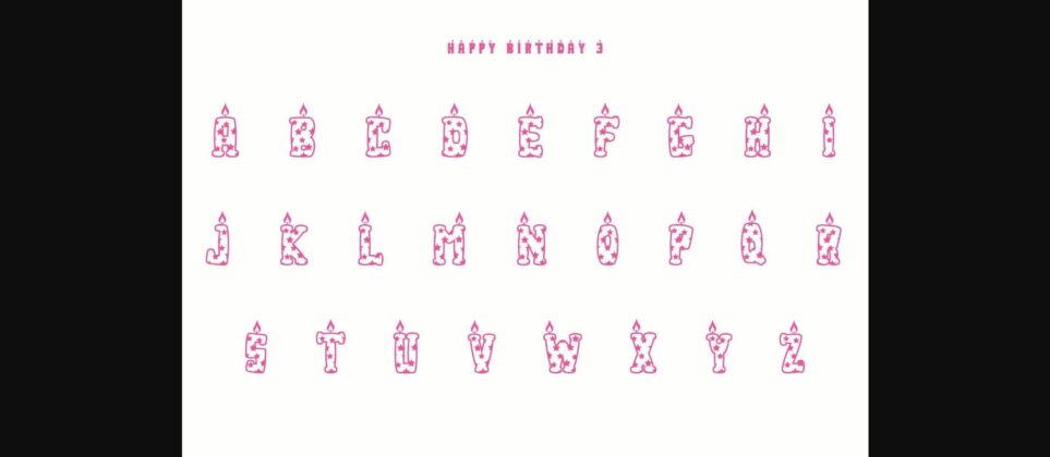 Happy Birthday Font Poster 8