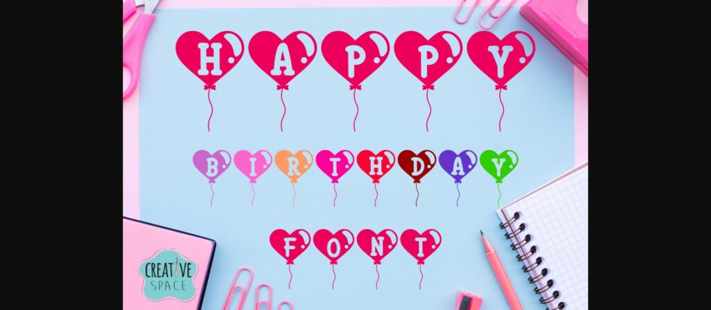 Happy Birthday Font Poster 1