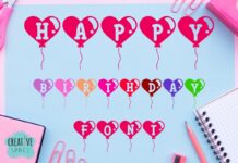 Happy Birthday Font Poster 1