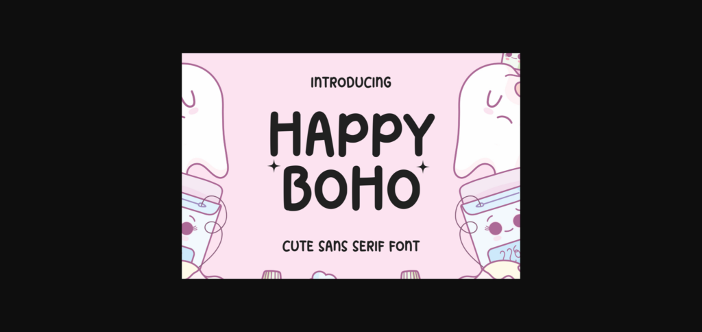 Happy Boho Font Poster 3