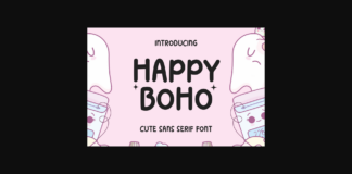 Happy Boho Font Poster 1