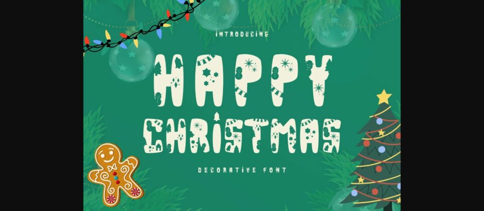 Happy Christmas Font Poster 3