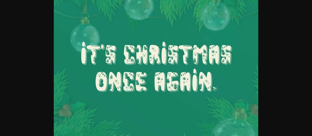 Happy Christmas Font Poster 5