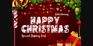 Happy Christmas Font Poster 1