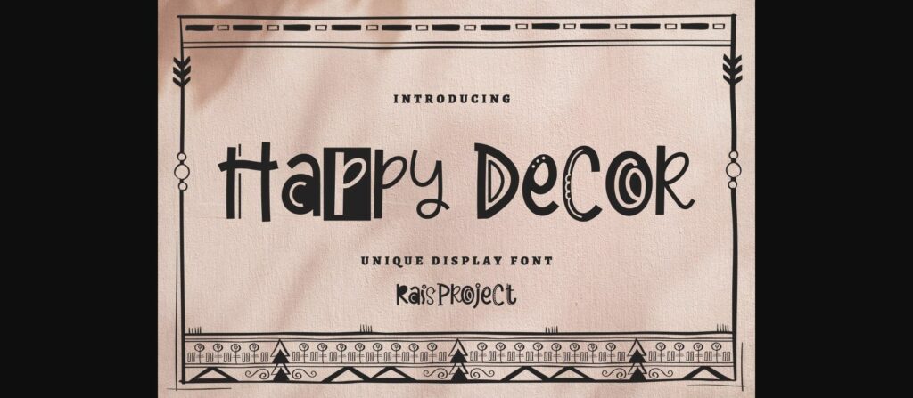 Happy Decor Font Poster 1