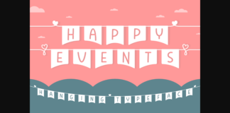 Happy Events Font Poster 1