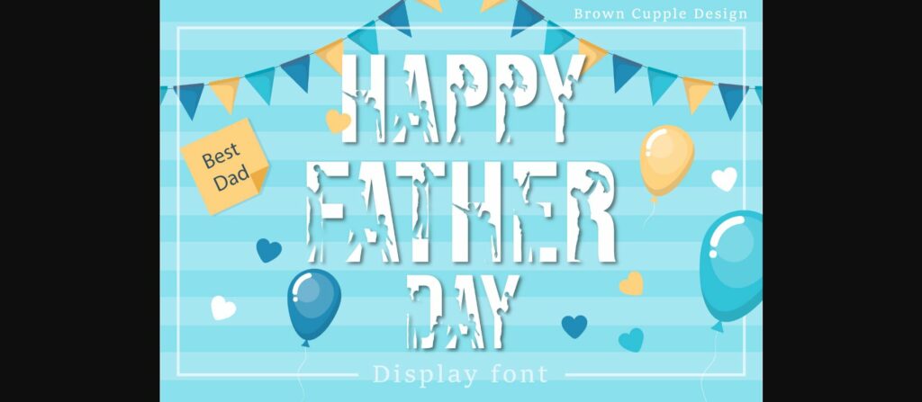 Happy Father Day Font Poster 3