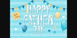 Happy Father Day Font Poster 1