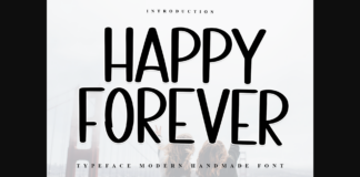 Happy Forever Font Poster 1