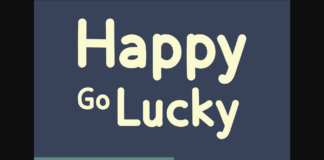 Happy Go Lucky Font Poster 1