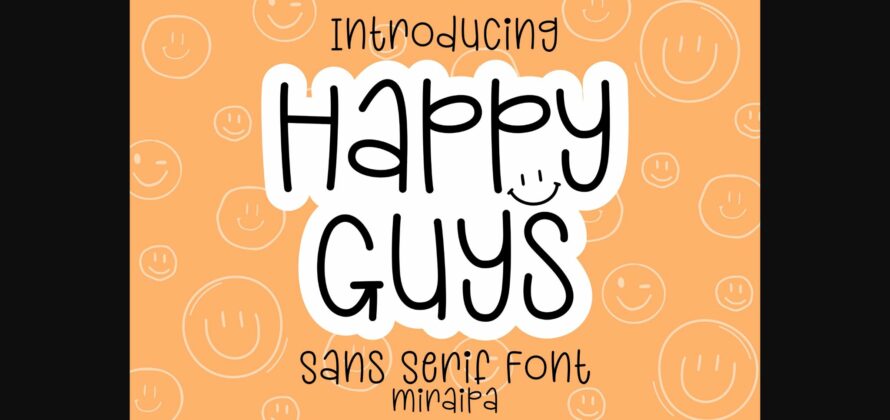 Happy Guys Font Poster 3