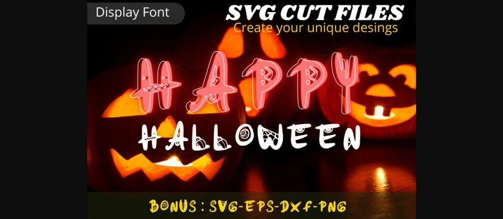 Happy Halloween Font Poster 1