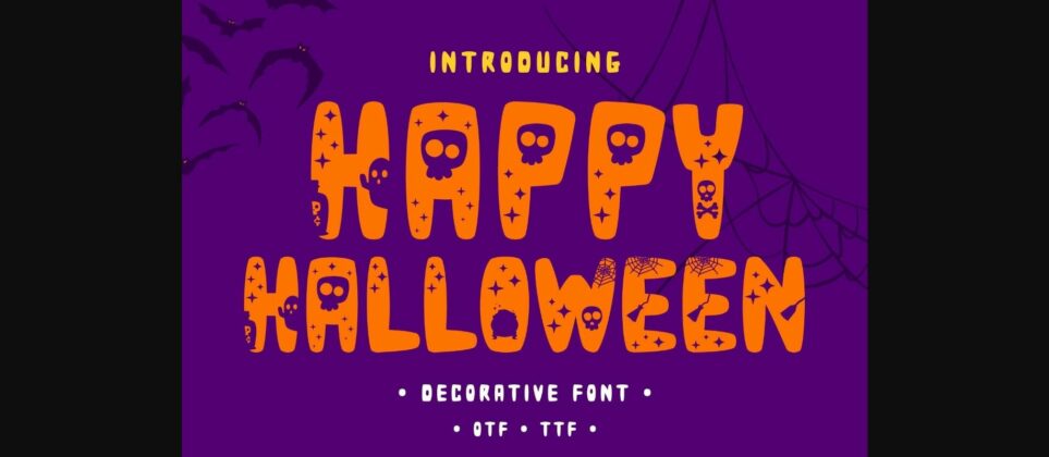 Happy Halloween Font Poster 1