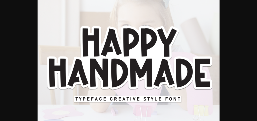 Happy Handmade Font Poster 3