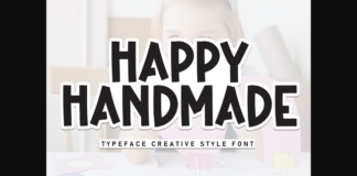 Happy Handmade Font Poster 1