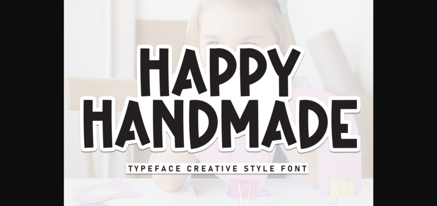 Happy Handmade Font Poster 1