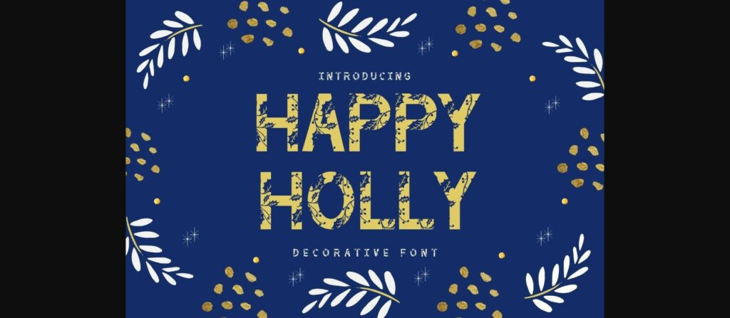 Happy Holly Font Poster 3