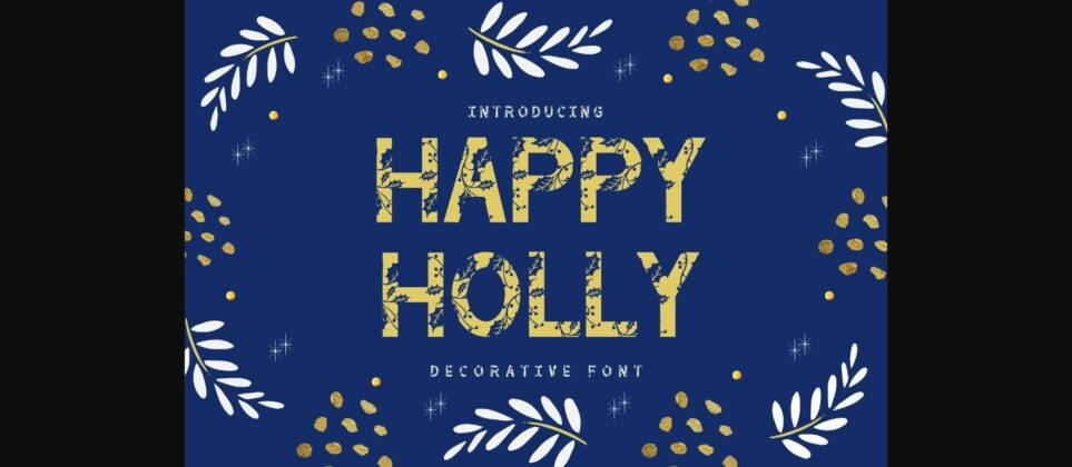 Happy Holly Font Poster 3