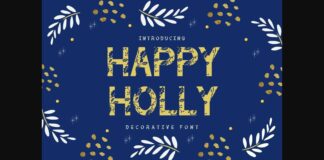 Happy Holly Font Poster 1