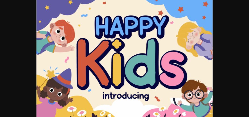 Happy Kids Font Poster 3