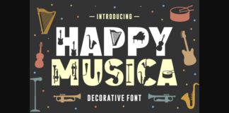 Happy Musica Font Poster 1