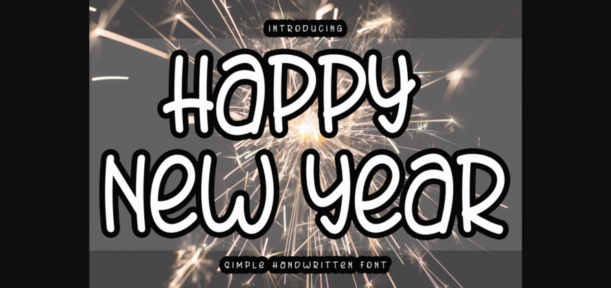 Happy New Year Font Poster 3
