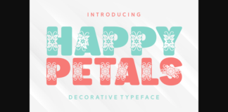 Happy Petals Font Poster 1